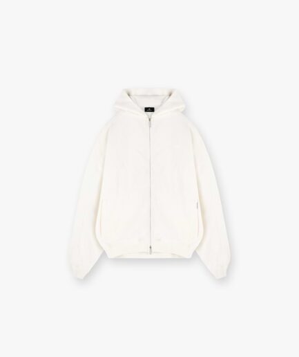Waffle Zip Through Hoodie