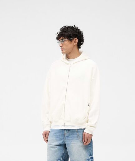 Waffle Zip Through Hoodie