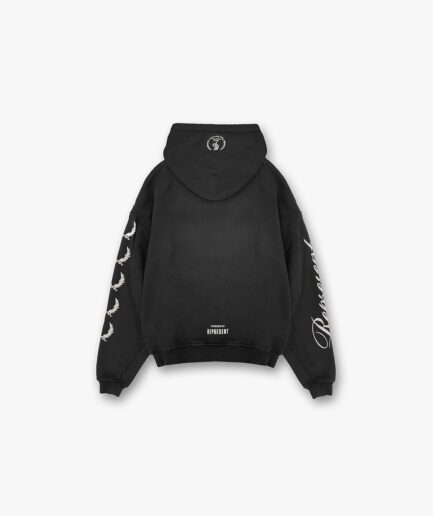 stained black