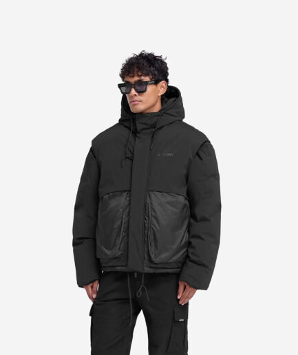 Layered Hooded Puffer